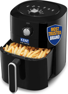 KENT Classic Hot Air Fryer 4L 1300 W | 80% Less Oil | Instant Electric Air Fryer | Auto Cut Off | Fry, Grill, Roast, Steam, and Bake Air Fryer