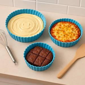 hbstreads Air Fryer Silicone Pot 6 pcs with Ear Handles, Silicone Pot Liner NGB32 Air Fryer