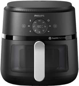 PHILIPS NA231/00 with touch panel & Cooking window, uses up to 90% less fat, 1700W, with Rapid Air Technology Air Fryer