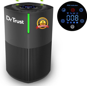 Dr Trust USA Zurich HEPA Filter UV 4 Stage Filtration Air Quality Indicator Portable Room Portable Room Air Purifier