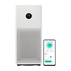 Mi AC-M16-SC AP4 Smart - Portable Air Purifier, Triple Layer Filter & Negative Ionizer, Negative Air Ionizer, True HEPA Filter, traps 99.99% Viruses, covers up to 516 Sq Ft., Fast Purification in 7 Mins, Smart App Control, Alexa and GA Room Air Purifier