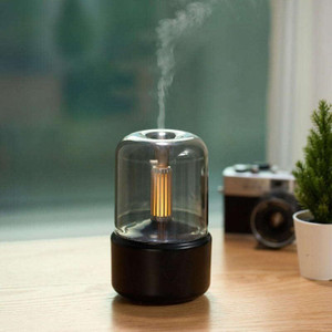 DONDA 2 in 1 Table Lamp and Air Humidifier - Aromatherapy, Candlelight Portable Room Air Purifier