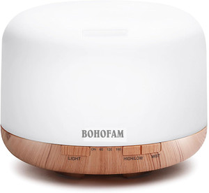 BOHOFAM Aroma Essential Oil Diffusers Humidifier with Remote, 500ml Diffusers Portable Room Air Purifier