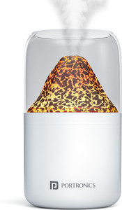 Portronics Magma 2-in-1 Water Mist Humidifier & Night Lamp (300ml, Type-C) Portable Room Air Purifier
