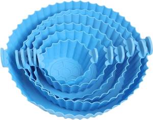 INDIWARRIOR Air Fryer Silicone Pot 6 pcs with Ear Handles, Silicone Pot Liner NGB14 Air Fryer  (1 L)
