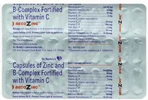 Becozinc Capsules (30 Cap) Capsules Price in India - Buy Becozinc ...