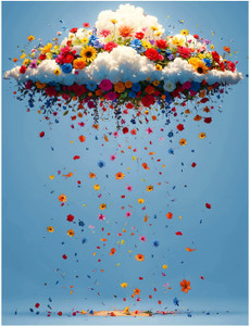 PIYU Fantasy Floral Cloud Backdrop 5x8 Feet - Image 5
