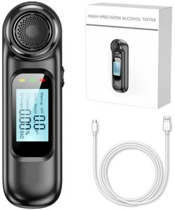 Real Instruments Alcohol Tester,Portable Alcohol Testing Machine,LCD Digital Display Breathalyzer Analytical Scale
