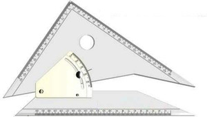 Diplomat 12" Adjustable Set Square 45-90 Degree - Image 3