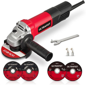 ULTRAFIST 5'' Angle Grinder 1600W, 9000 RPM, 125mm Heavy Duty Electric Grinder Kit Angle Grinder