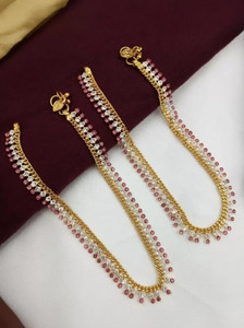 RJHA GOLD PLATED ANKLET Alloy Anklet