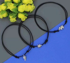 HIGH TRENDZ Single Leg Thread Knot Cotton Dori Anklet