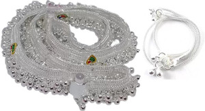 SONU SELECT Beautiful Silver Plated Bridal Payal For Women One Pair Alloy Anklet