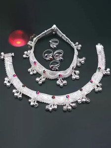 SONU SELECT Women Rings Silver Payal Alloy Toe Anklet