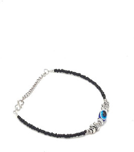 SHAH ENTERPRISES Antique Evil Eye with Elephant Anklet for Girls & womens Single leg Alloy Anklet