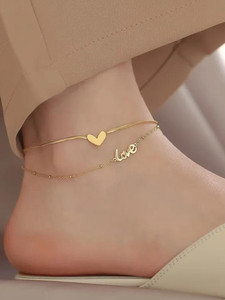 Fashion Frill Anklet For Women Stylish Golden Payal For Girls leg chain jewellery Stainless Steel Anklet