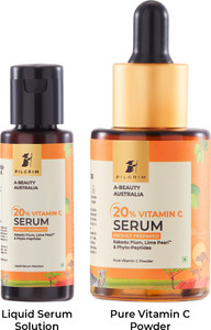 Pilgrim 20% Vitamin C Serum With Kakadu Plum, Lime Pearl & Phyto-Peptides For Dark Spots