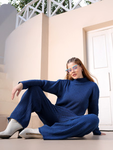KVETOO Top Palazzos Co-ords Set
