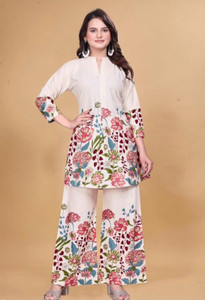 SHIVAYANTIQE Tunic Palazzos Co-ords Set
