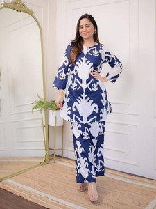 AJMERA FAB Top Pant Co-ords Set