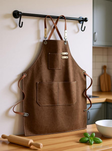 AREVOX Cotton, Denim Chef's Apron - Free Size