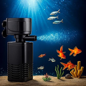 Home Bargains Aquarium Filter Pump | Powerful Water Circulation & Oxygenation for Fish Tank Power Aquarium Filter