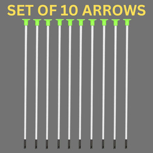 Medivedas Archery Set for Kids 10 Arrows Toys - Green (10 Arrow) Arrow