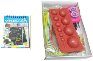 MOREL PAPER QUILLING KIT SET WITH SCRATCH NOTE (14.5CMx10CM) FOR KIDS ARTS &CRAFT GIFT