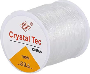 Weariton 100 meter 0.8 mm Elastic Rope Cord String Thread for Bracelet / Jewellery Making