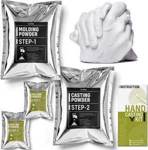 क्राफ्टिफाय Couple Hand Casting Kit | Anniversary Gift For Couple, Parents, Husband & Wife