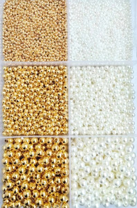 RAION Gold Pearl Beads 4,6,8 mm 1400 pcs - Image 5