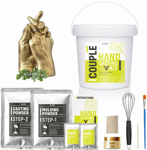 क्राफ्टिफाय Hand Casting Kit-Couples | Anniversary Gift For Couple, Parents, Husband & Wife