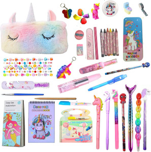 Urban Festivities Unicorn Stationery Set for Girls Birthday Return Gifts for Kids Stationery Set