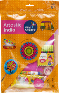 Fevicreate Artastic India Craft Kit Project Book, 12 Educational Activities, Colours, 8yrs+