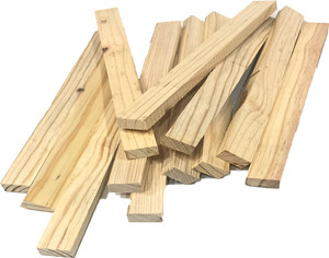 JCT AGRICO natural pine wood strips(natural beautiful design) for art and craft(10 pieces)