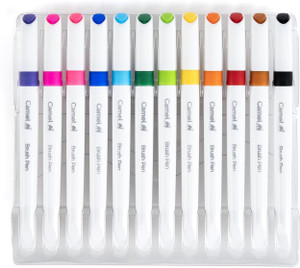 Camlin Brush Pen 12 Shades, Bold