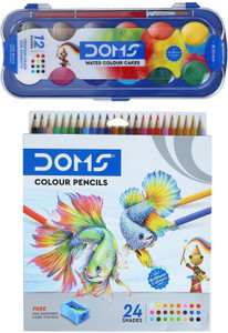 DOMS Art Set Hexagon Shaped Color Pencils