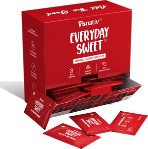 ट्रूनैटिव Everyday Sweet, 120 Sachets, Natural 1:1 sugar replacer, Monk fruit स्वीटनर