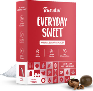 ट्रूनैटिव Everyday Sweet, 1:1 Monk Fruit Juice Powder, Sugar Replacer, Diabetic Friendly स्वीटनर
