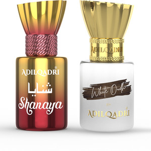 Adilqadri Shanaya And White Oudh Attar Combo Pack For Men & Women Non-Alcoholic Attar Pack Floral Attar