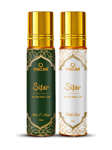 Oscar White Oud & Ruh-e-Musk Alcohol-Free Attar Perfume - 10mlx2 - Image 6