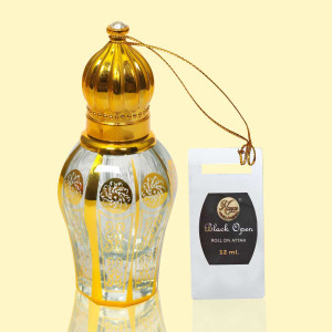 HAYA Black Open Luxury Floral Attar 12ml - Image 5