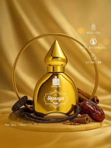 Adilqadri Shanaya Gold Gourmand Fragrance For Men & Women | Non Alcoholic Roll On Floral Attar