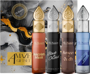 Al-Nuaim Amaze 4 Attar Gift Set For Men & Women (4 X 6ml) Floral Attar