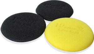 Wavex Ultra-fine 4" Foam Applicator Pads 1 pc yellow, Ultra-fine 4" Foam Applicator Pads 2 pc Black Combo