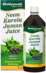 Baidyanath Neem Karela Jamun Juice | Best For Diabetic, Skin Care & Natural Detoxification