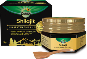 ZANDU Pure Himalayan Shilajit Resin| Ayurvedic | Helps Enhance Strength & Stamina