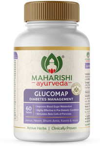 MAHARISHI ayurveda Glucomap, Diabetes Management, Jamun, Karela, Neem, Control Blood Sugar levels