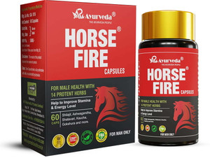A R Ayurveda Horse Fire Capsule For Men- 60 Capsules
