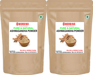 morbino 100% Natural Ashwagandha Powder- Withania Somnifera (2 x 100 g) Combo